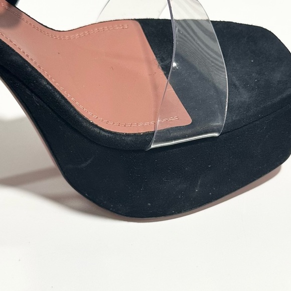 🌹AMINA MAUDDI🌹 Sita Suede Platform Sandals Black Size: 36.5 - Picture 12 of 15